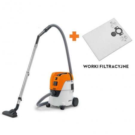 STIHL Odkurzacz przemysłowy SE 62 E + Worki do odkurzacza (5 szt.) - Promocja