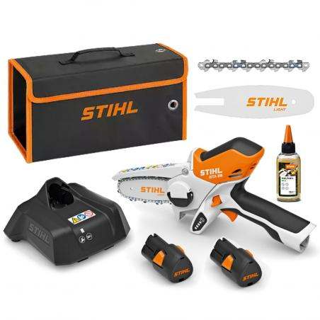 STIHL Przecinarka akumulatorowa GTA 26 Zestaw z 2 akumulatorami i ładowarką